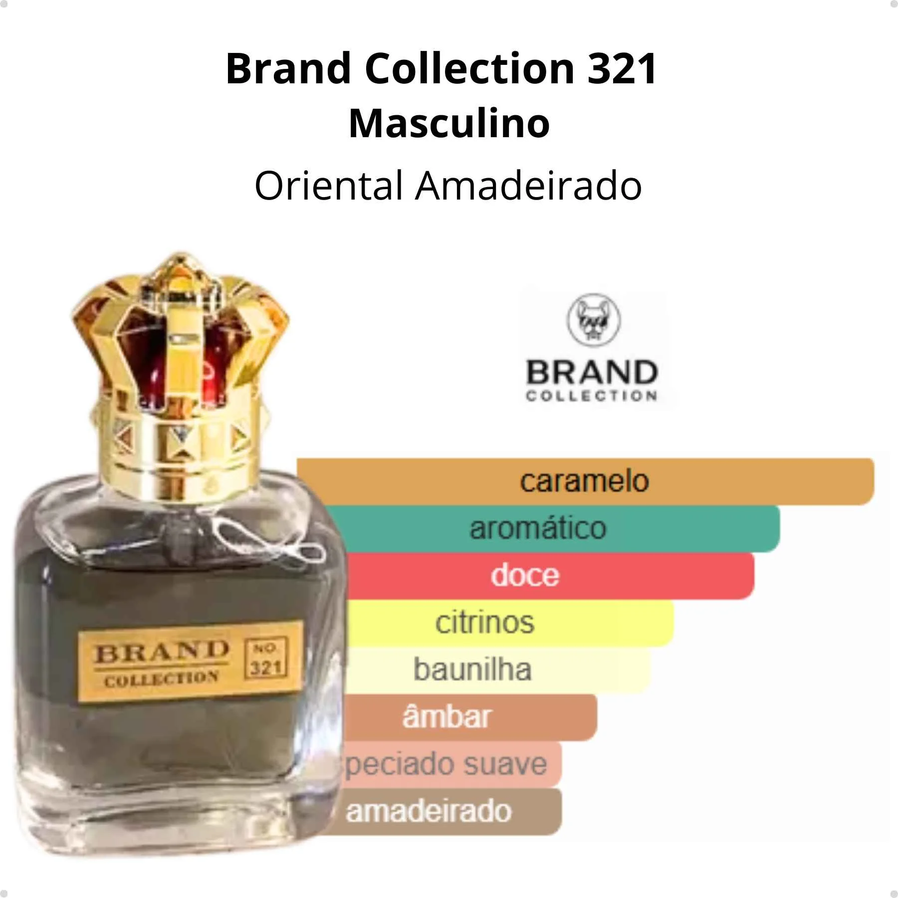 Brand Collection 321 Masculino Oriental Amadeirado