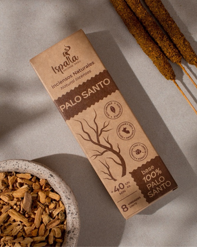 Incienso Ispalla Palo Santo 100% natural 10cm