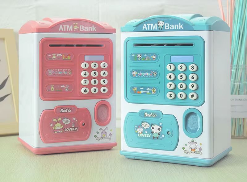 Alcancia niños Con Huella Dactilar