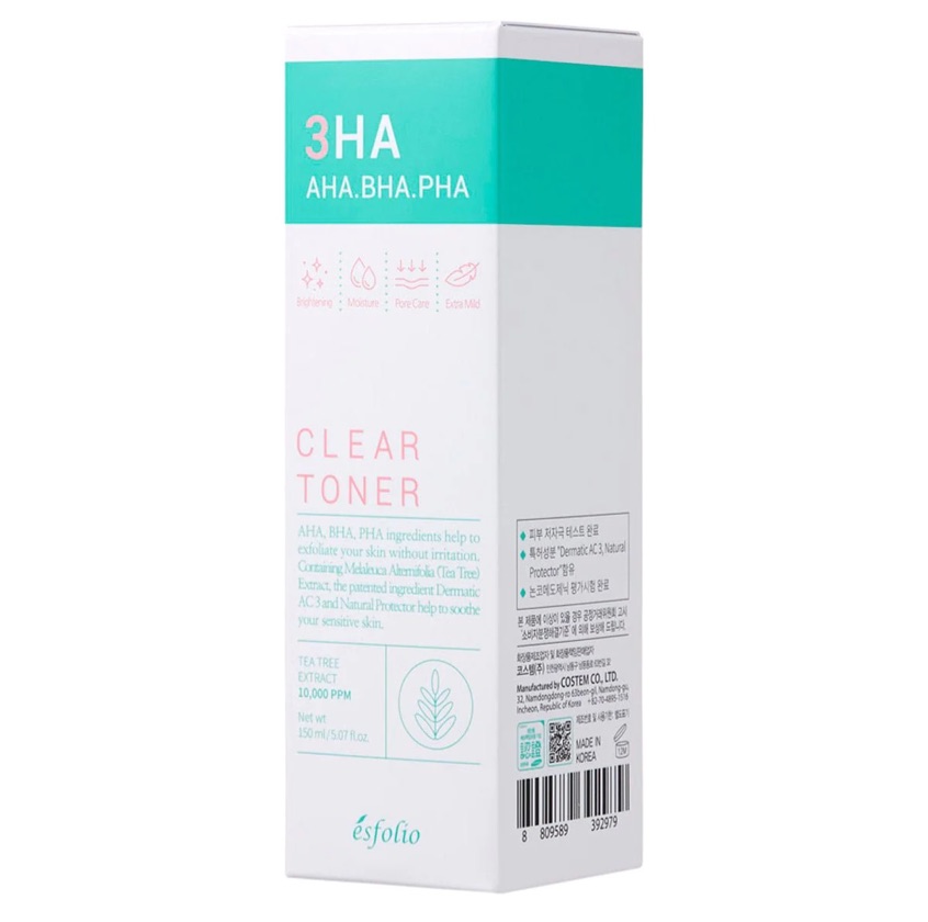 3HA CLEAR TONER 150ML - Esfolio
