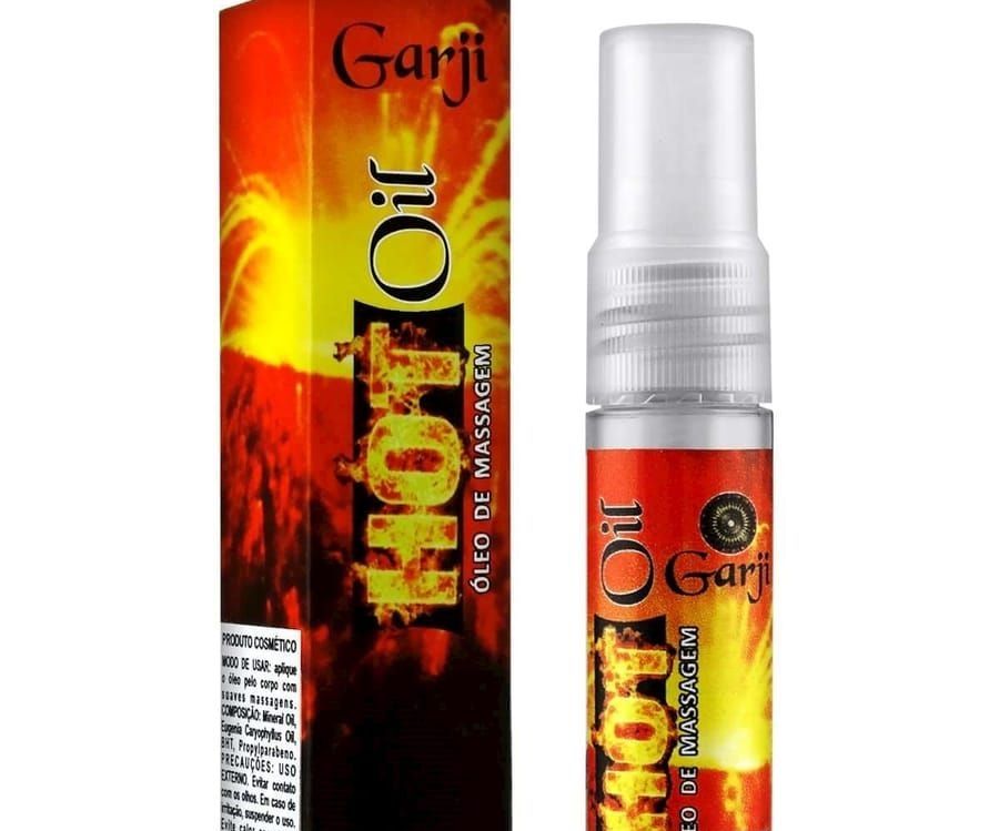 HOT OIL ÓLEO DE MASSAGEM QUE ESQUENTA 15ML GARJI