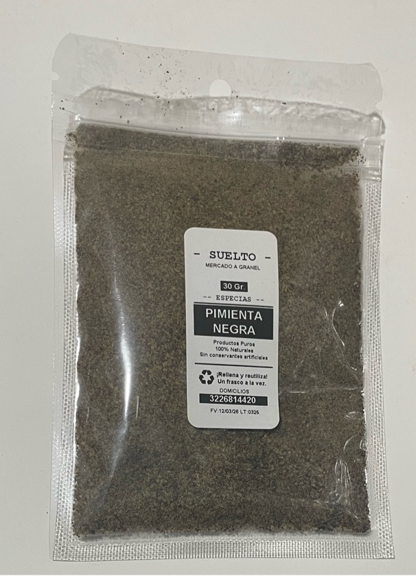 Pimienta Negra Molida - 30gr