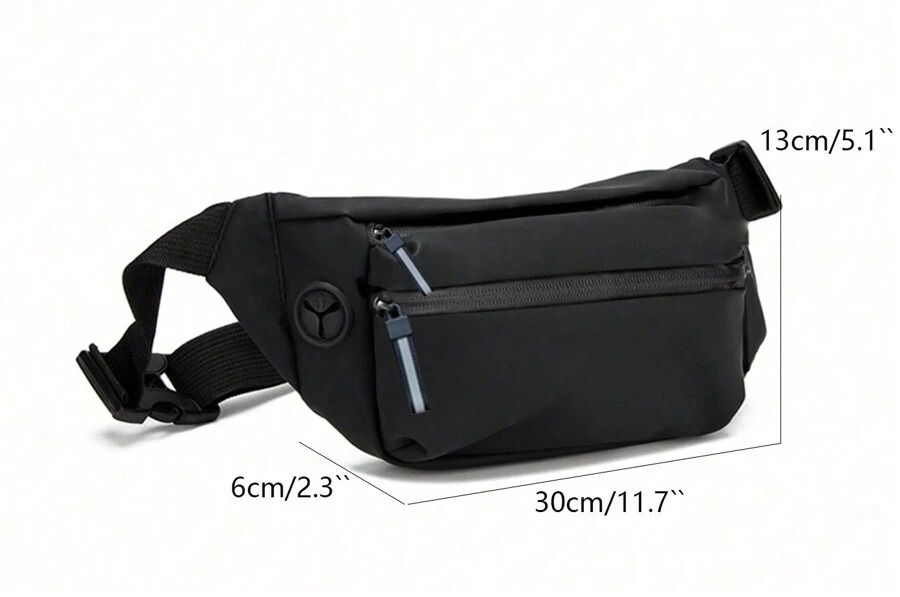 Waist Pouch Chest Pack Water-Resistant Outdoor Sports Crossbody Casual Travel Male