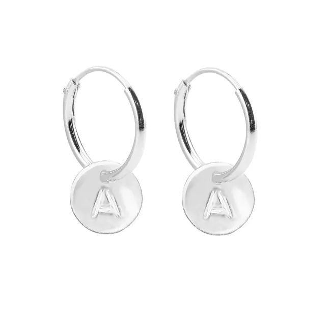 Argola Pingente Letra(D,C,E,L,M,R,S)