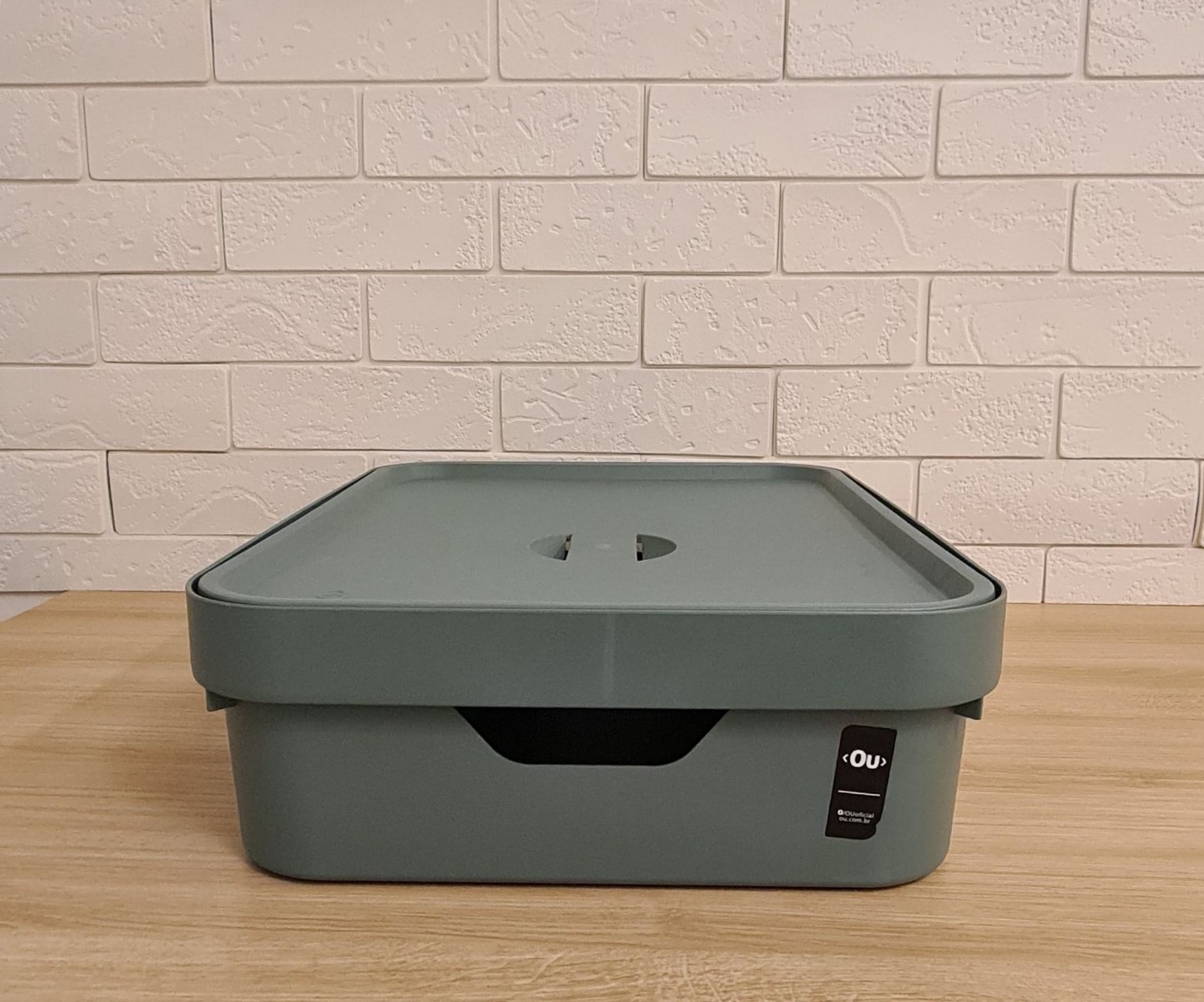 Caixa Organizadora Cube Com Tampa G - Verde escuro