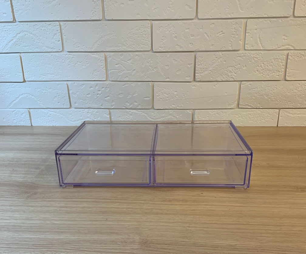 Caixa Organizadora Com 2 Gavetas Elegance 31,5x18,5x7