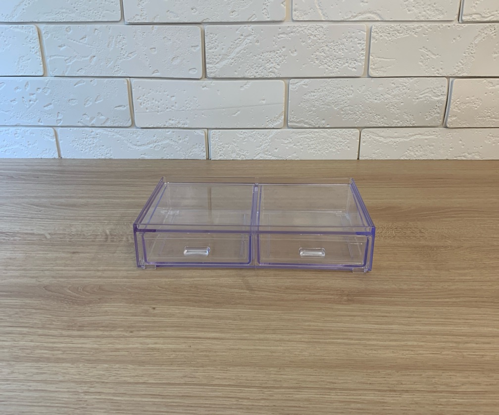 Caixa Organizadora Com 2 Gavetas Elegance 21,5x12,5x5