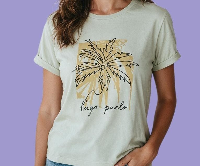 Remera Estampa Playa Lago Puelo