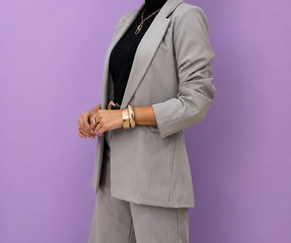 Pantalon Sastrero Gris Acero