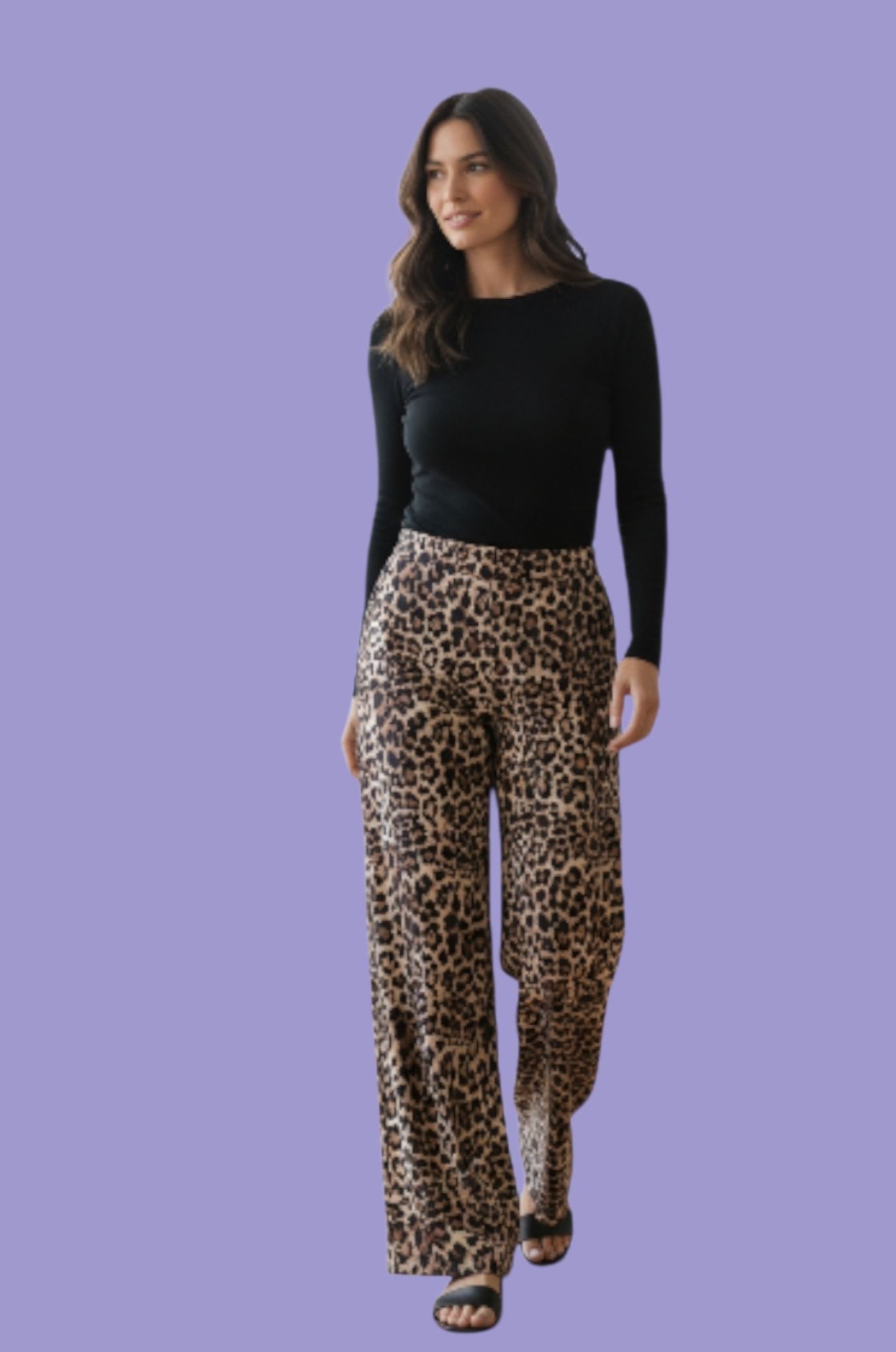 Pantalon Palazo Poliest. Lago Puelo