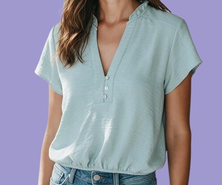 Blusa Celeste Lago Puelo