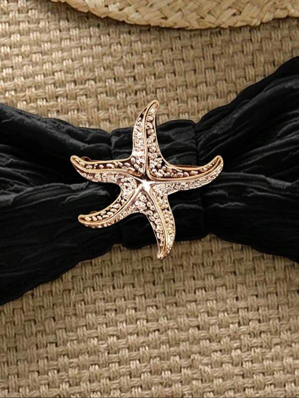 Conjunto de Bikini Negro con Estrella de Mar