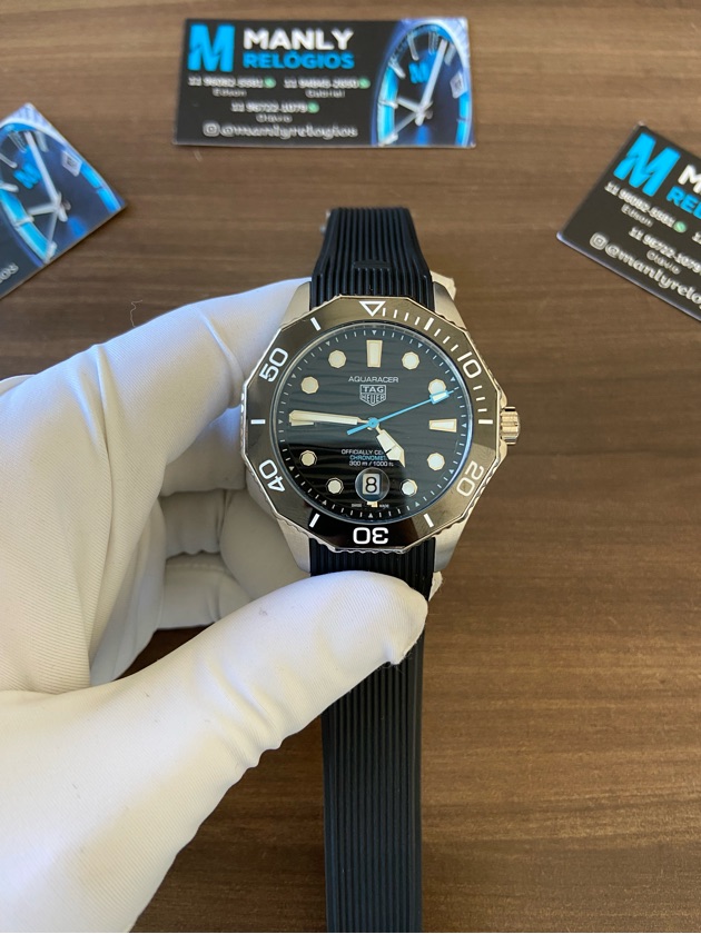 Aquaracer - All black - Pulseira de borracha preta