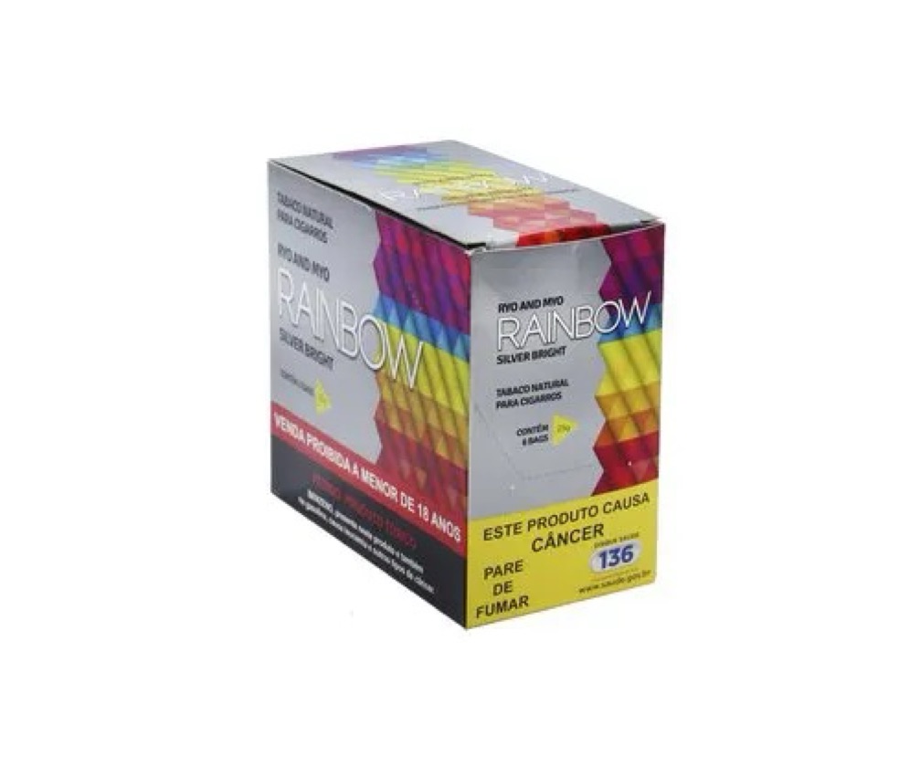 DISPLAY TABACO RAINBOW COM 6 UN DE 25g