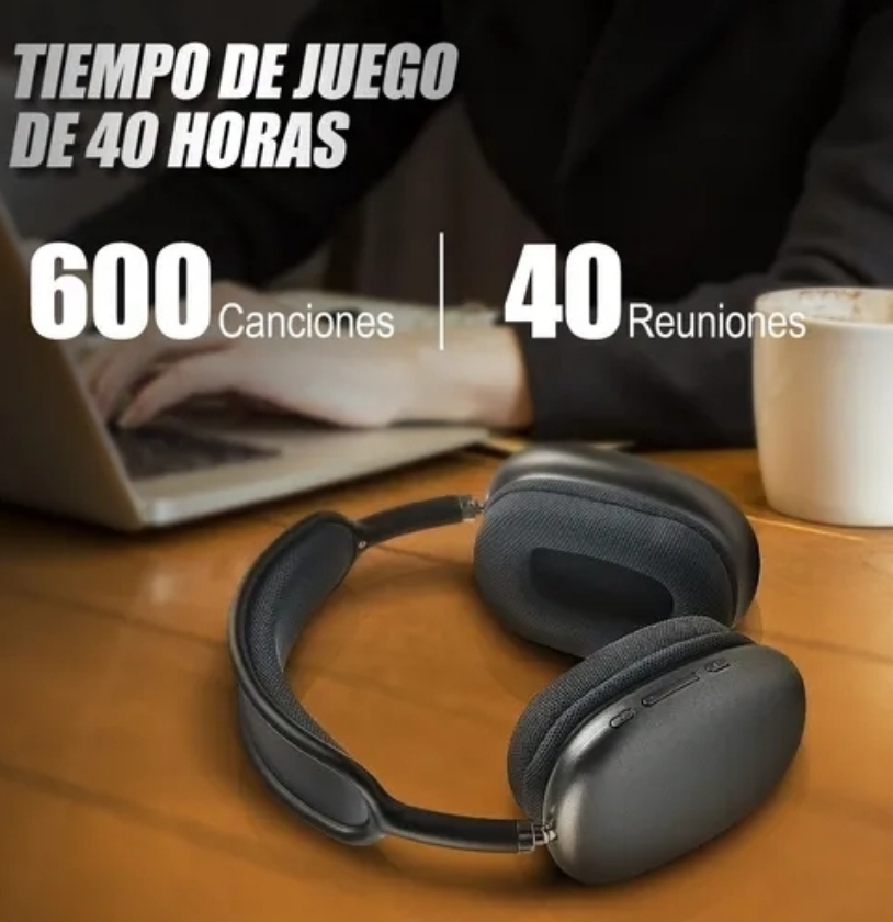 Audífonos inalám Bluetooth 4 DytiMeem +Cable Grafito