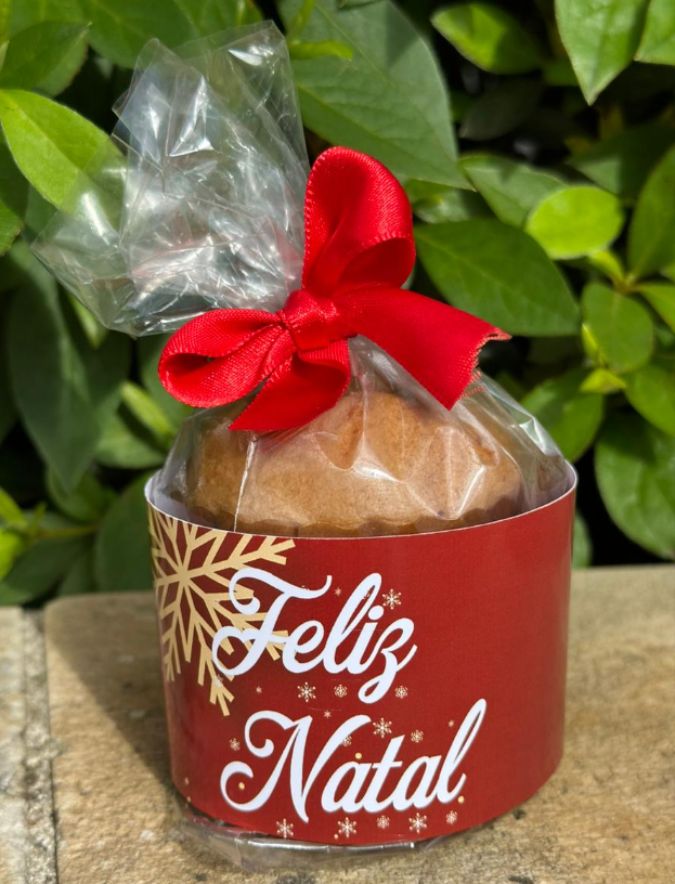 Mini panetone com saia lacinho