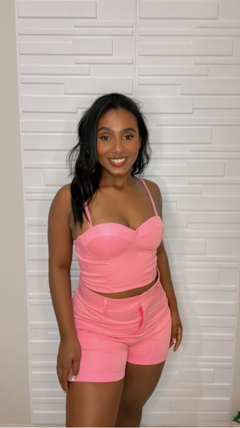 Conjunto Crepe Alfaiataria Alça