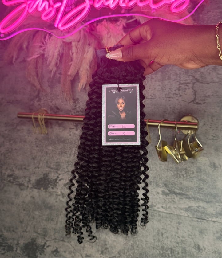 18”Kinky curly seamless Clip ins