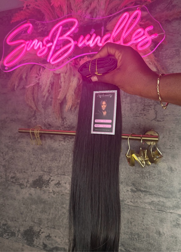 20” Straight Seamless Clip ins
