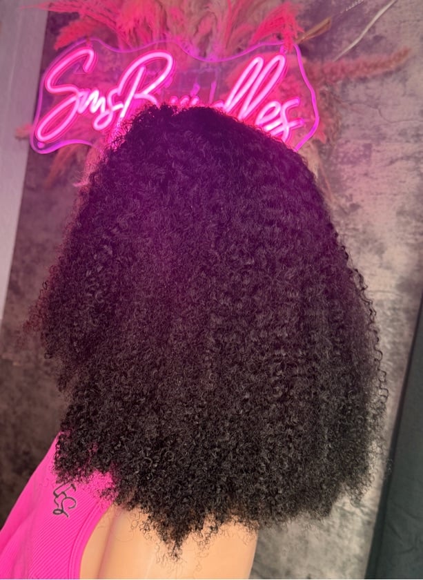 18” Kinky Curly Half wig