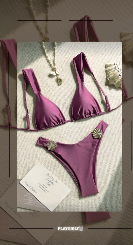 Traje de baño con diseño,concha de mar 🌊