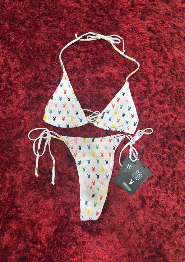 Traje de baño estampado playboy🐰