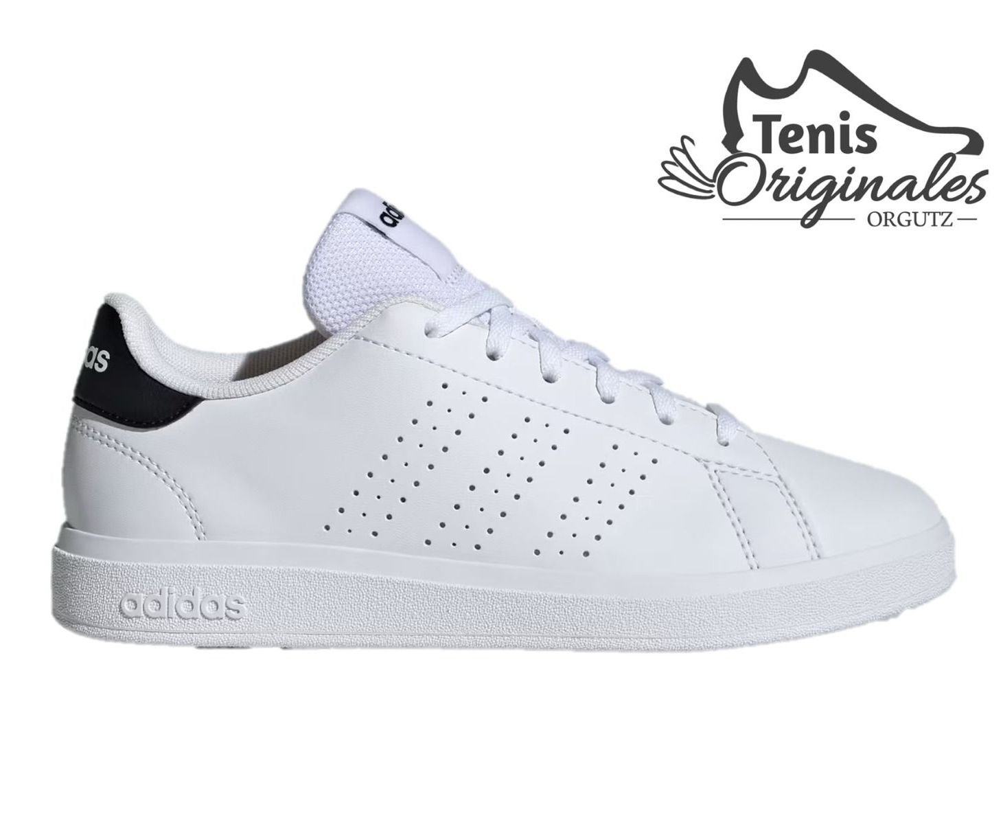 ADIDAS IH8123 #23-25 ADVANTAGE BASE 2.0 J BCO/NGO
