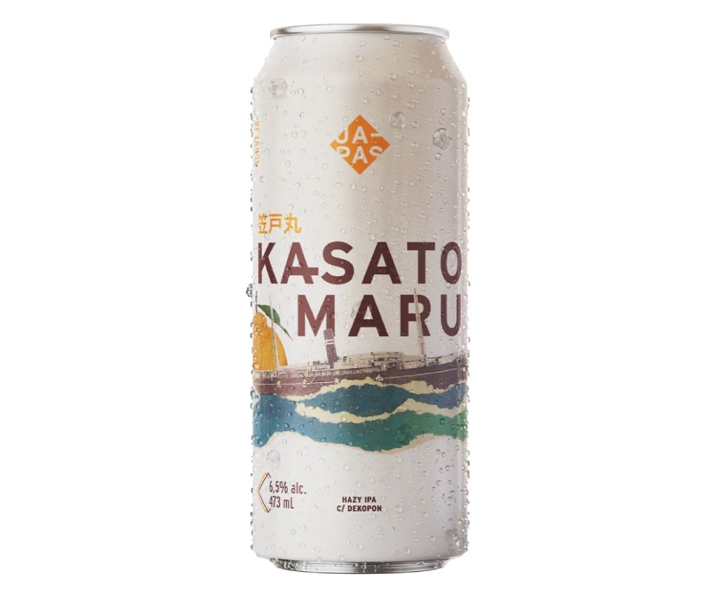 Cerveja Japas Kasato Maru Hazy IPA com dekopon Lata 473ml