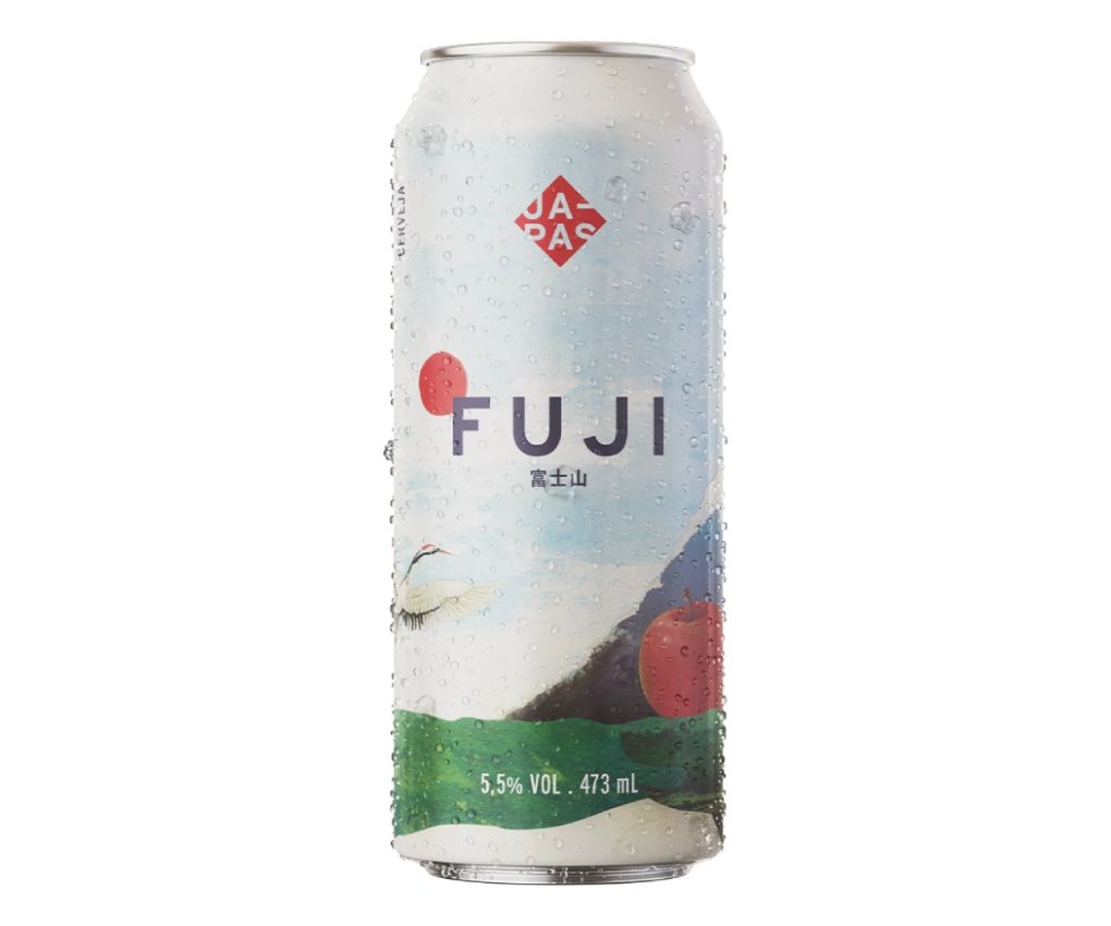 Cerveja Japas Fuji Sour com Maçã Lata 473ml