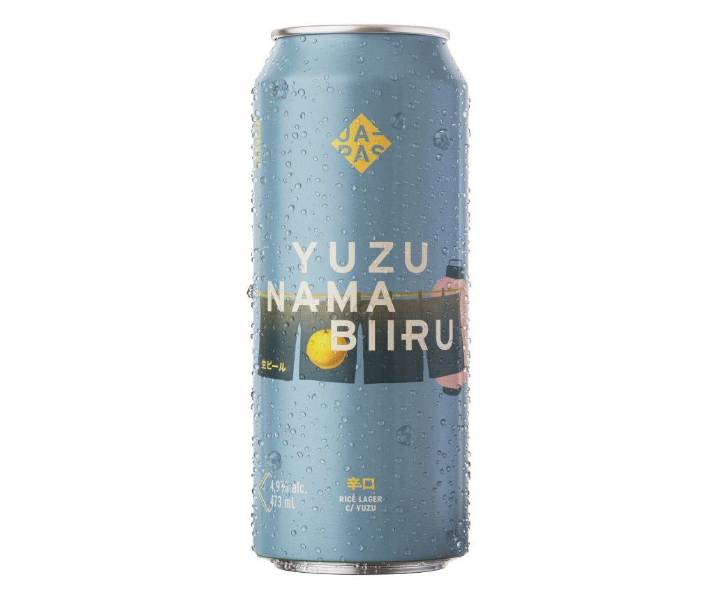 Cerveja Japas Nama Biru Yuzu Rice Lager com Yuzu Lata 473ml