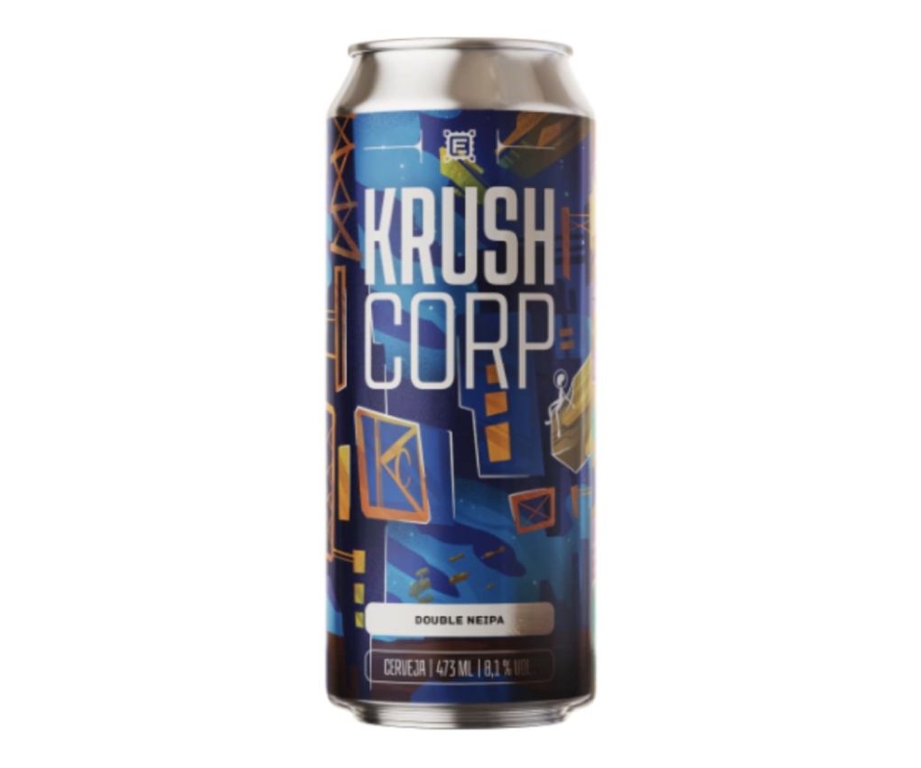 Cerveja Fermi Krush Corp Double NEIPA Lata 473ml