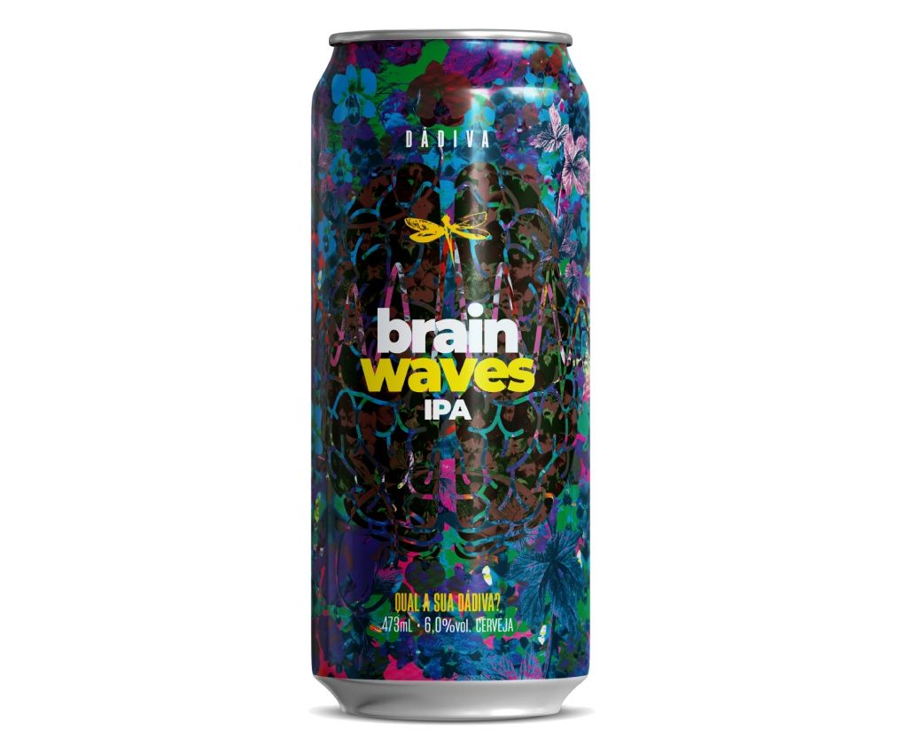 Cerveja Dádiva Brain Waves IPA Lata 473ml