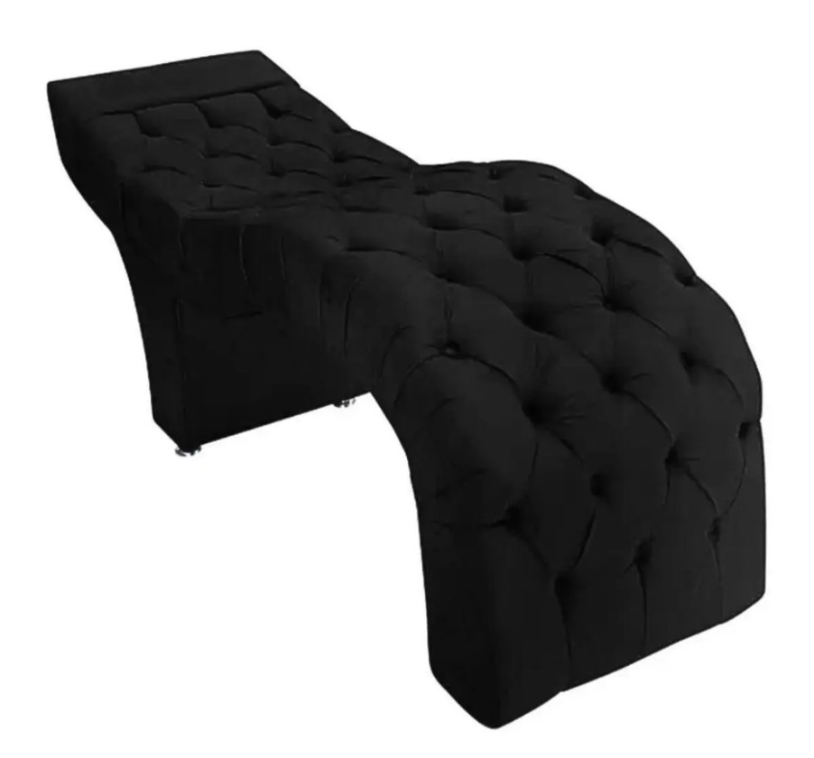 Maca Estofada Estética, Cílios, Salão, Spa Suede Preto
