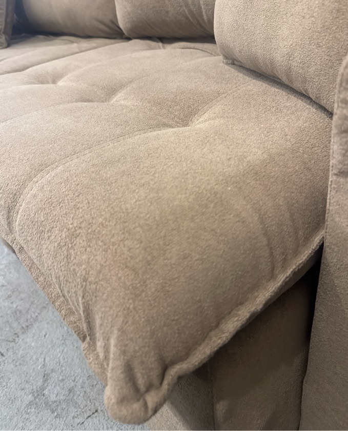 Sofá American, 180cm, Boucle Cappuccino - Showroom