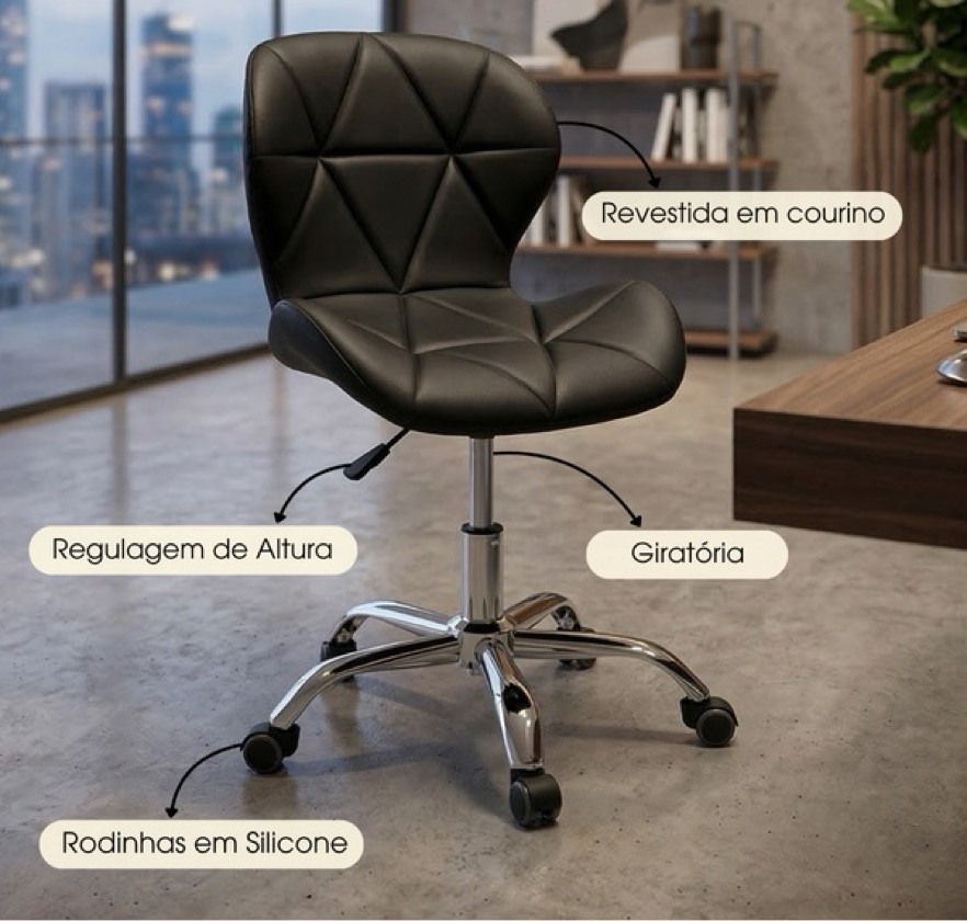 Cadeira de escritório Slim mocho - Showroom