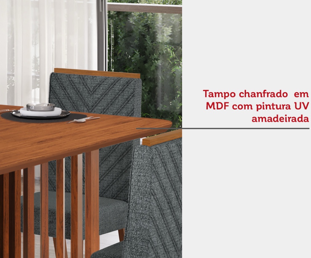 Mesa tampo madeira freijó - 1,70 x 0,90