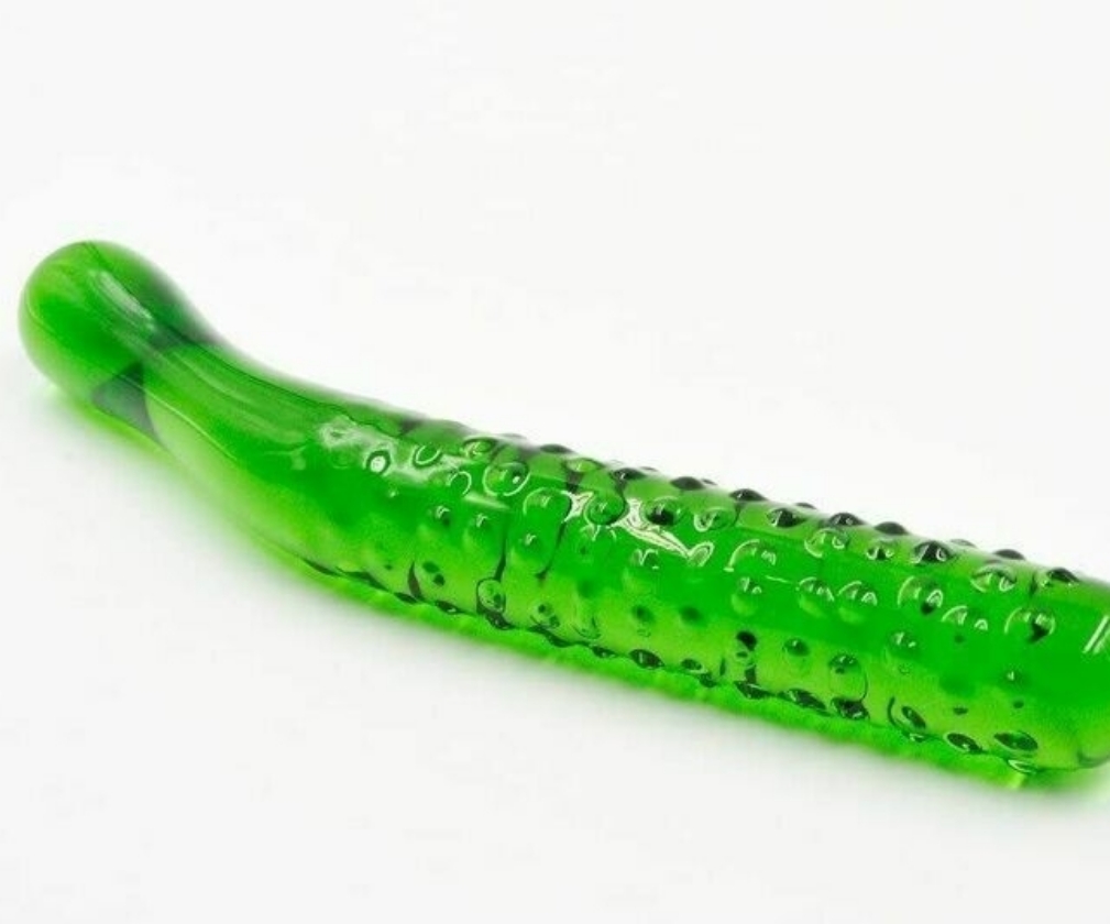 Glass Cucumber Dildo