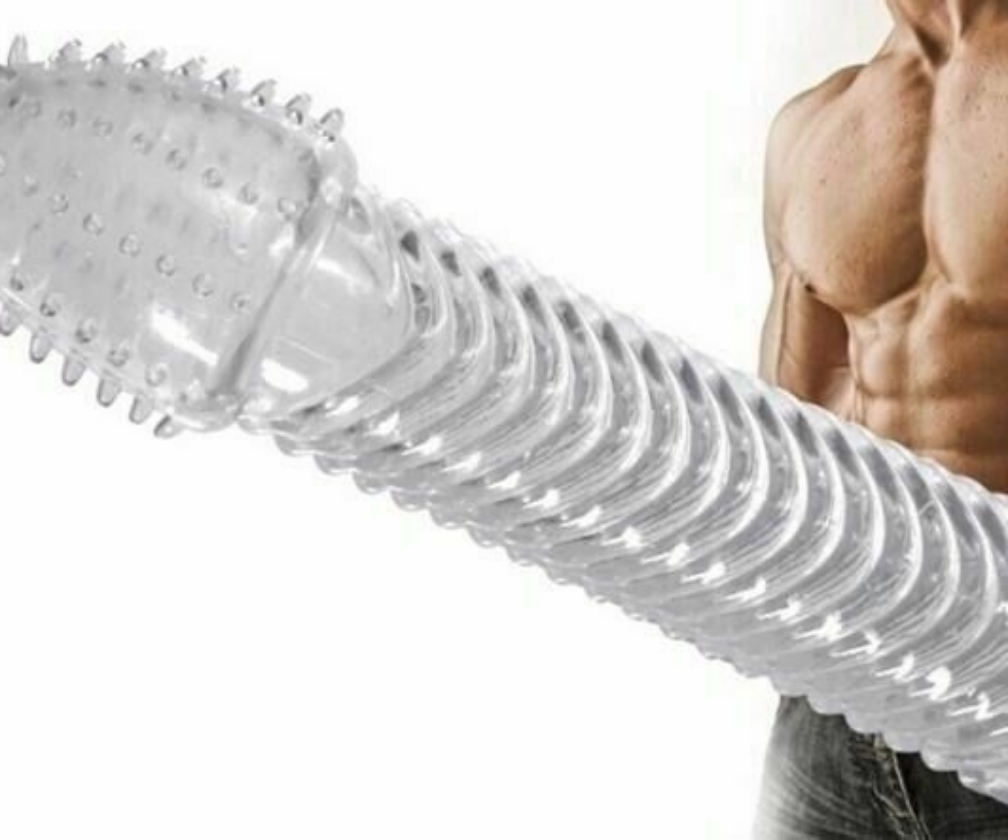 Deluxe Stretchy Silicone Penis Sleeve Extender Delay Ejaculation for Men