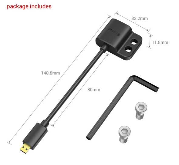 Cabo Smallrig Adaptador Ultra Slim 4k Micro Hdmi para Hdmi