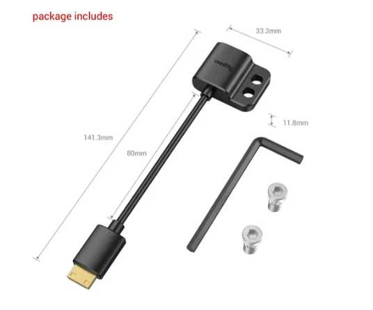 Cabo Smallrig Ultra Slim Adaptador Mini Hdmi Para Hdmi