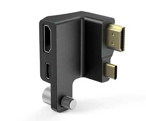 Adaptador L SmallRig HDMI & USB-C Right-Angle P/ BMPCC 4K AAA2700