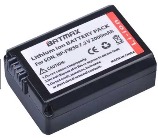 Bateria Batmax Np-fw50 Sony A6000/a6300/a6500