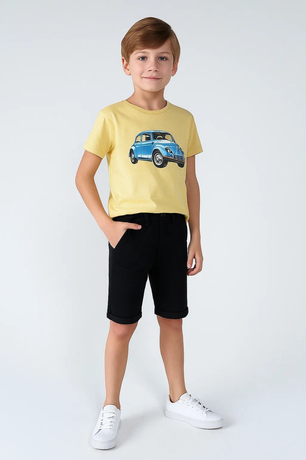 Bermuda infantil masculina sarja TAM: 14A