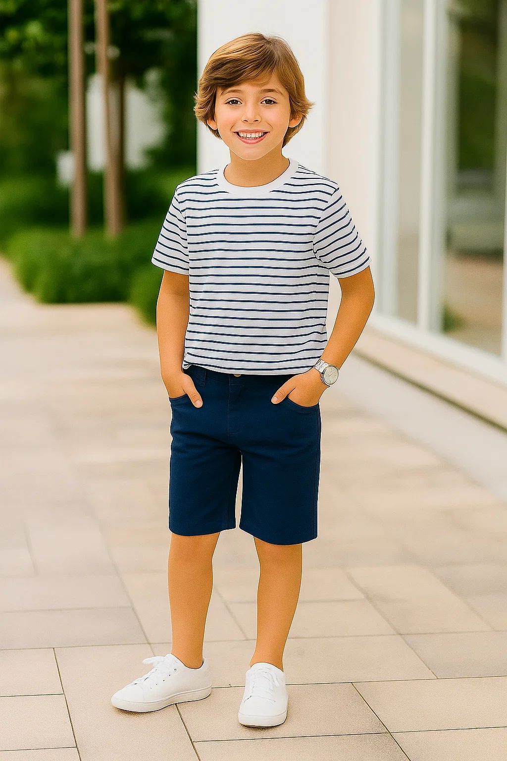 Bermuda infantil masculina jeans TAM: 16A