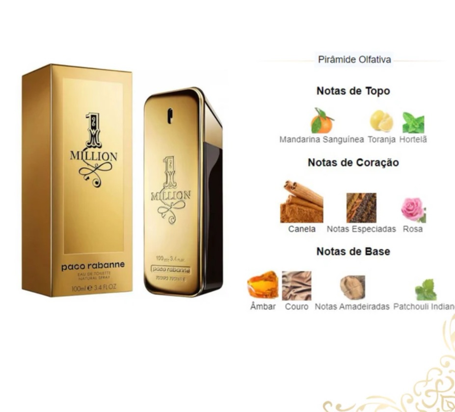 ONE MILLION TRADICIONAL 100ml ORIGINAL MASCULINO