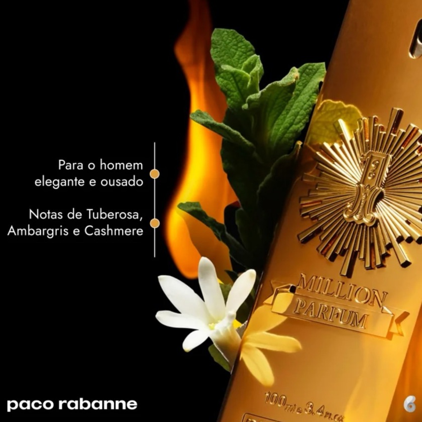 ONE MILLON PARFUM 200ML MASCULINO ORIGINAL