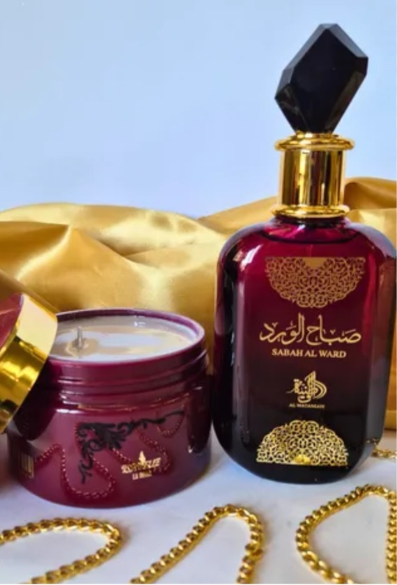KIT SABAH AL WARD PERFUME 100ML + POTE CREME SABAH 200ML