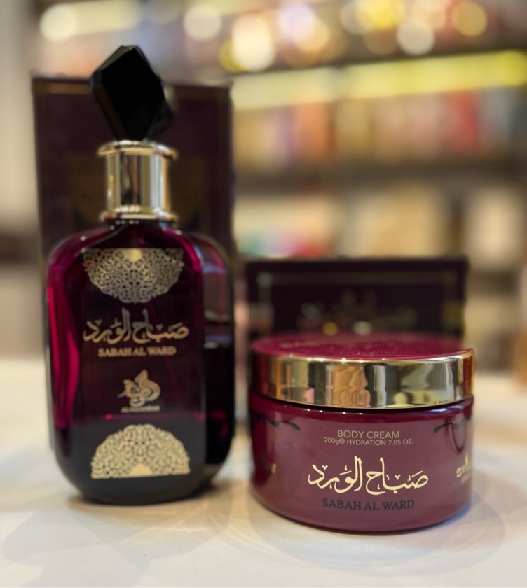KIT SABAH AL WARD PERFUME 100ML + POTE CREME SABAH 200ML