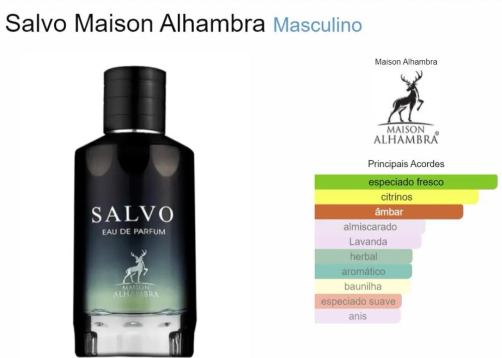 SALVO EAU PARFUM EDP 100ml ORIGINAL