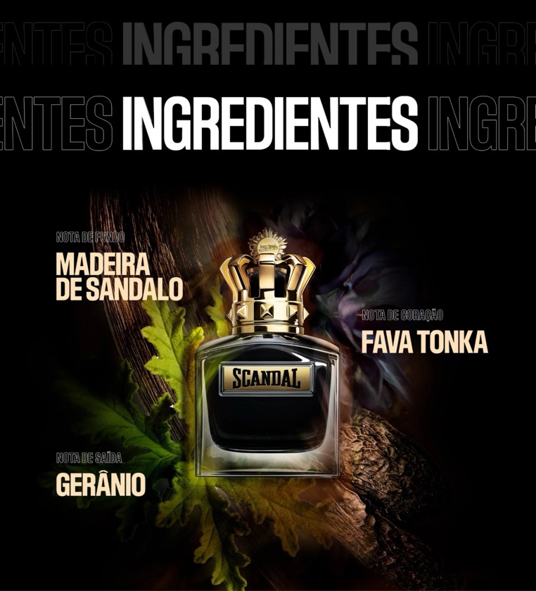 SCANDAL LE PARFUM POUR HOMME 100ML ORIGINAL MASCULINO